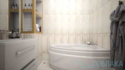 Дизайн ванной 8 м2 в современном стиле