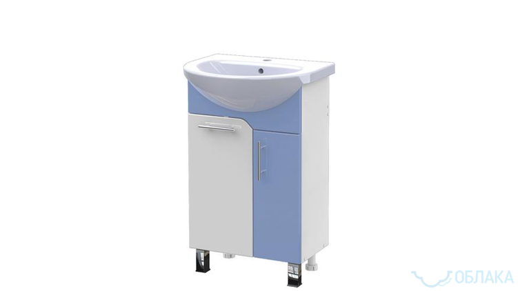 Тумба Эко-60 голубая-art1758--Мебель для ванной комнаты-1