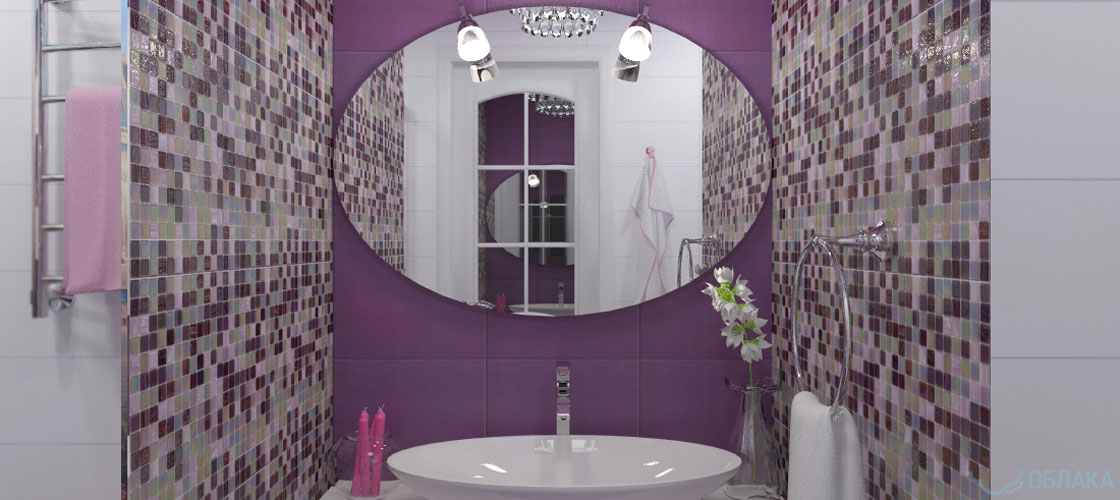 Дизайн решение ванной комнаты. Облако №85 - рис.1
