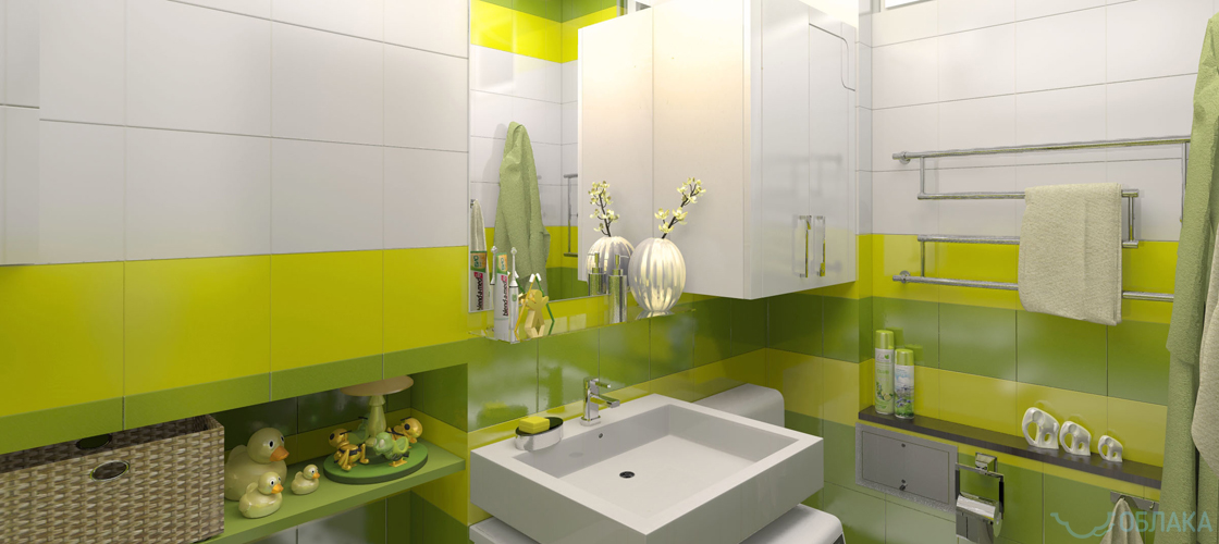Дизайн решение ванной комнаты. Облако №25 - рис.2