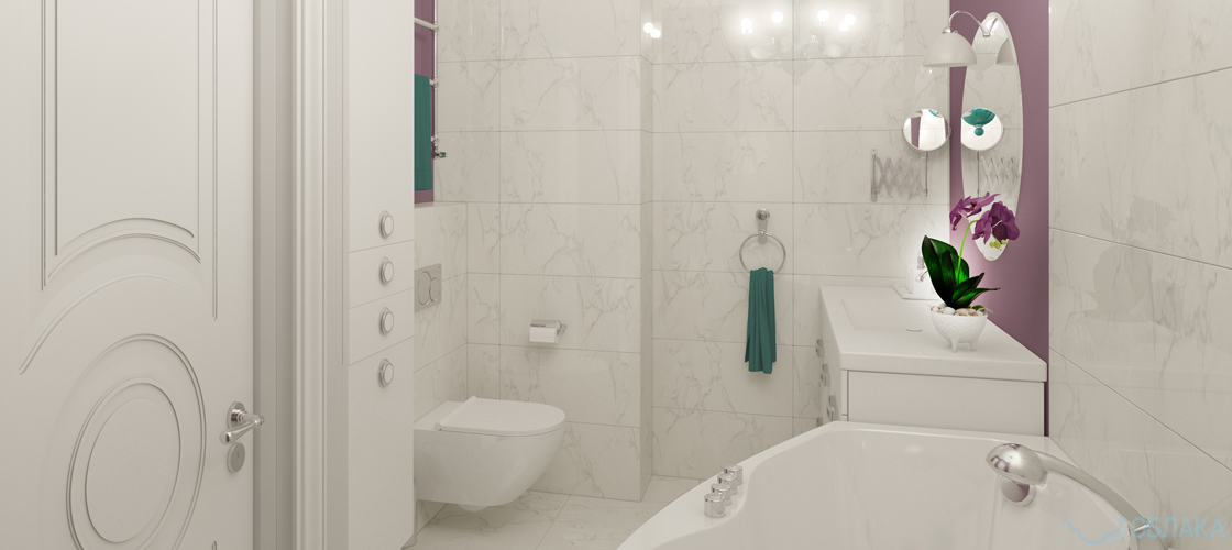 Дизайн решение ванной комнаты. Облако №29 - рис.2