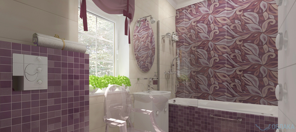 Дизайн решение ванной комнаты. Облако №55 - рис.2