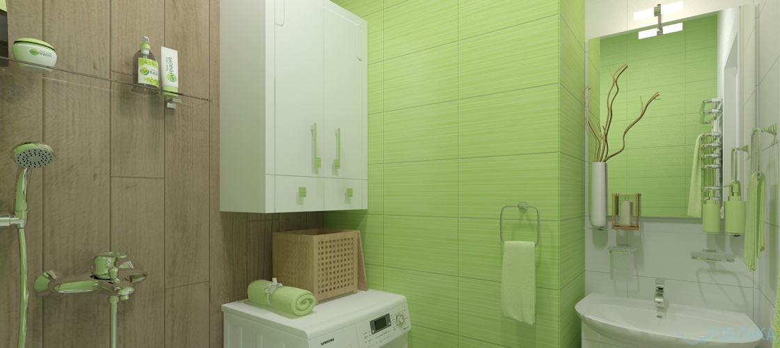 Дизайн решение ванной комнаты. Облако №61 - рис.2