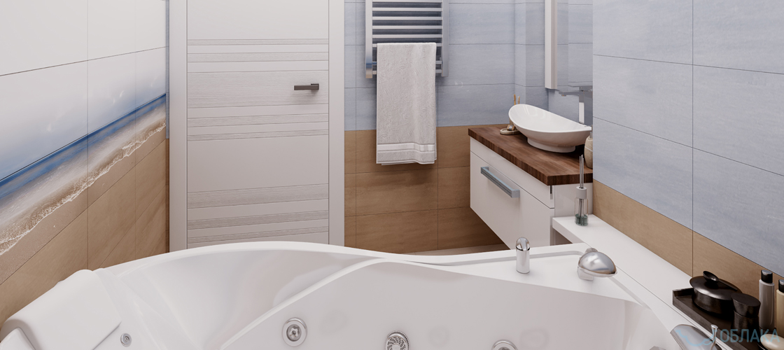 Дизайн решение ванной комнаты. Облако №23 - рис.3