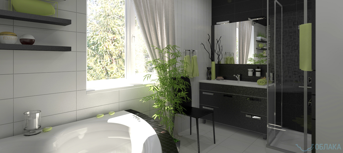 Дизайн решение ванной комнаты. Облако №47 - рис.3