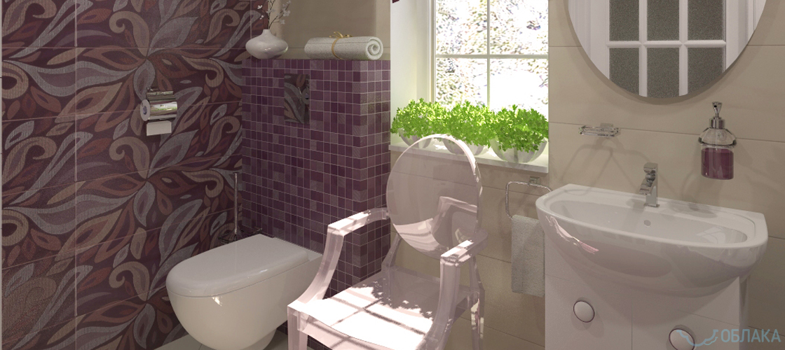 Дизайн решение ванной комнаты. Облако №55 - рис.3