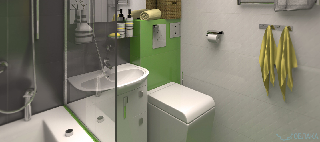 Дизайн решение ванной комнаты. Облако №30 - рис.4