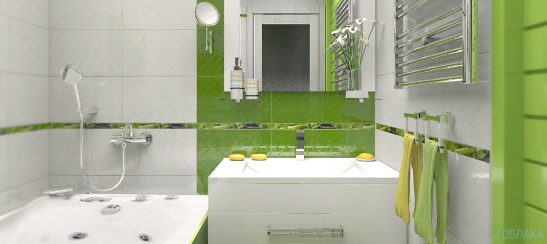 Дизайн решение ванной комнаты. Облако №37 - рис.4