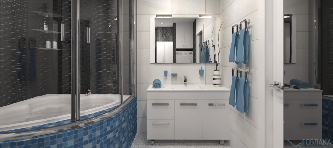 Дизайн решение ванной комнаты. Облако №49 - рис.4