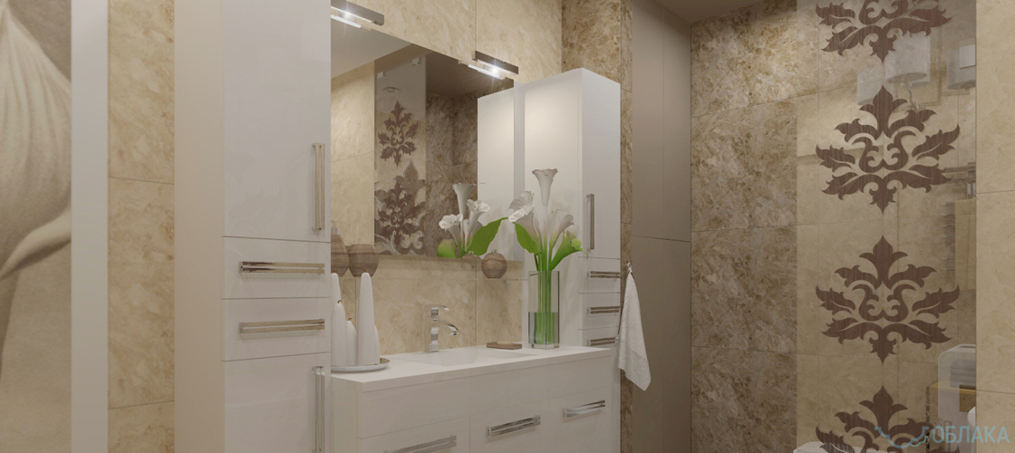 Дизайн решение ванной комнаты. Облако №75 - рис.4