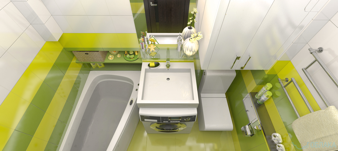 Дизайн решение ванной комнаты. Облако №25 - рис.5
