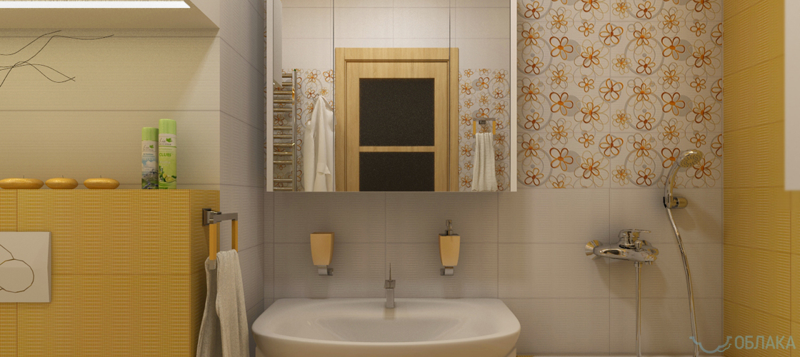 Дизайн решение ванной комнаты. Облако №45 - рис.5