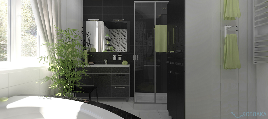 Дизайн решение ванной комнаты. Облако №47 - рис.5