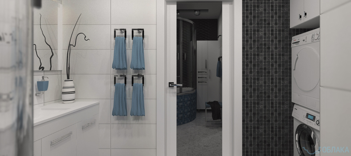 Дизайн решение ванной комнаты. Облако №49 - рис.5