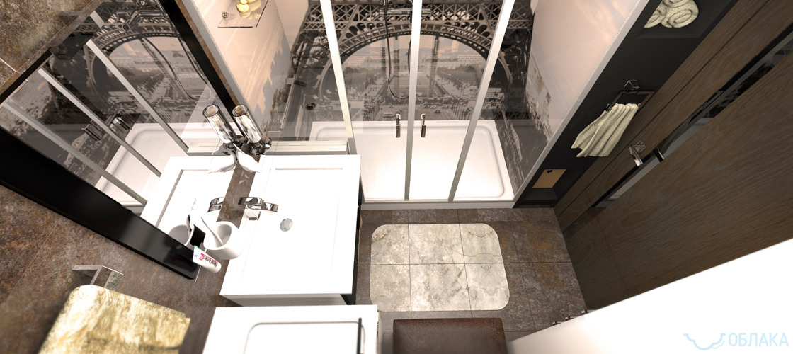 Дизайн решение ванной комнаты. Облако №26 - рис.6