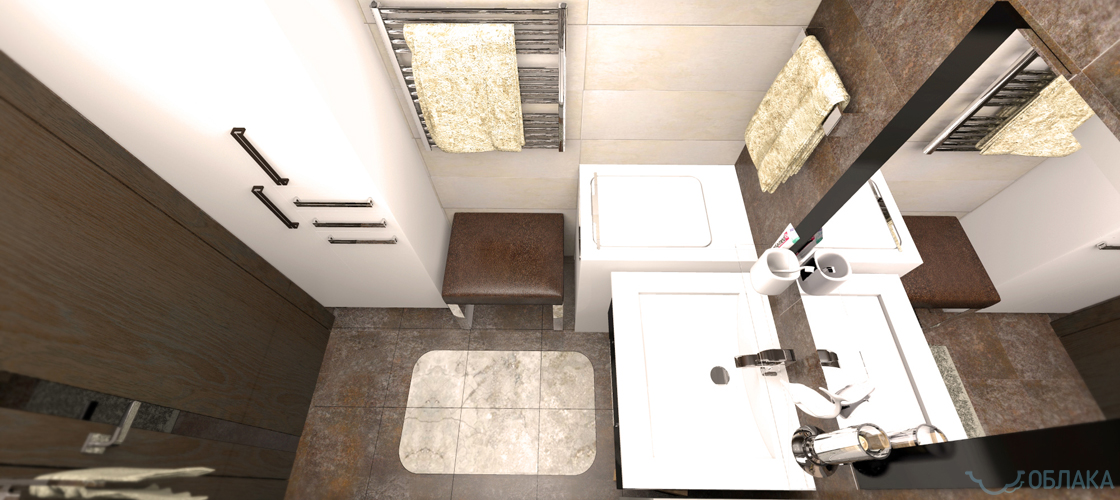 Дизайн решение ванной комнаты. Облако №26 - рис.7