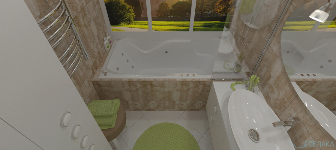 Дизайн решение ванной комнаты. Облако №71 - рис.8
