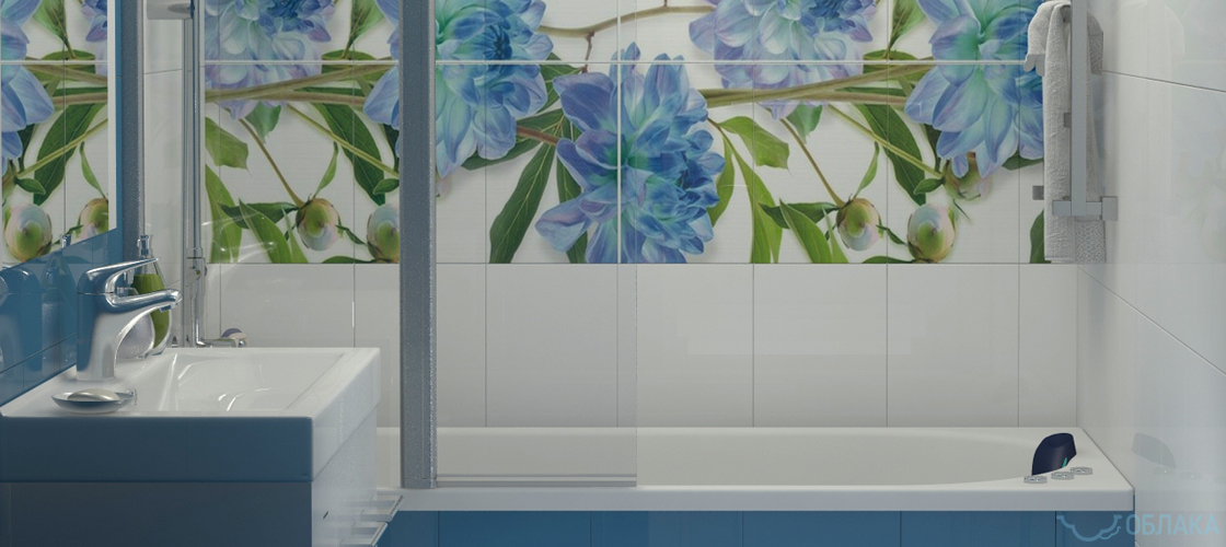 Дизайн решение ванной комнаты. Облако №28 - рис.1