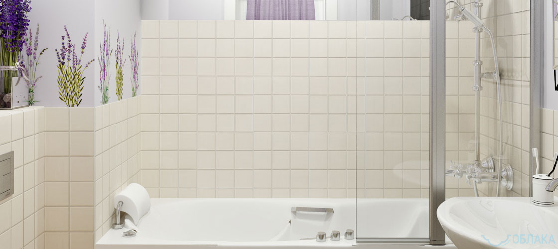 Дизайн решение ванной комнаты. Облако №84 - рис.1