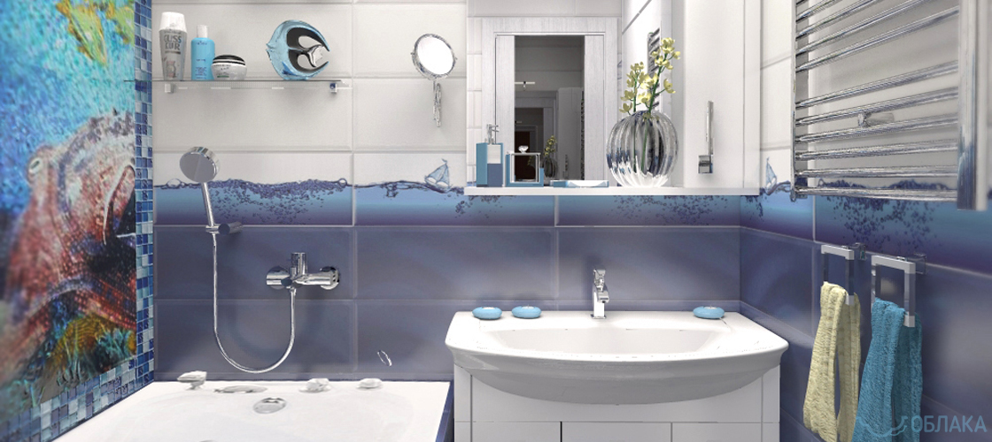 Дизайн решение ванной комнаты. Облако №39 - рис.2