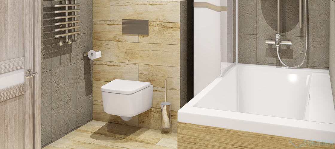 Дизайн решение ванной комнаты. Облако №41 - рис.2