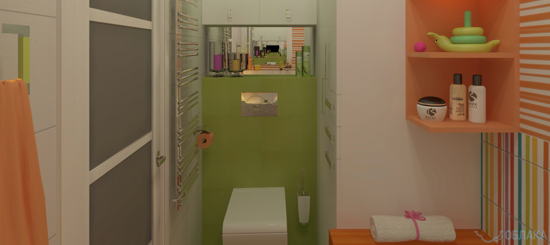Дизайн решение ванной комнаты. Облако №46 - рис.2