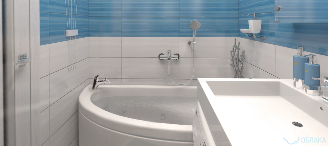 Дизайн решение ванной комнаты. Облако №52 - рис.2