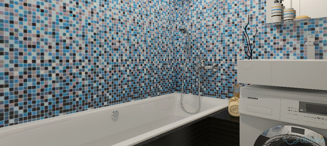 Дизайн решение ванной комнаты. Облако №62 - рис.2