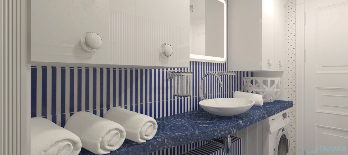 Дизайн решение ванной комнаты. Облако №66 - рис.2