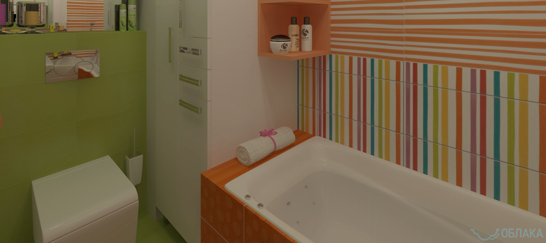 Дизайн решение ванной комнаты. Облако №46 - рис.3