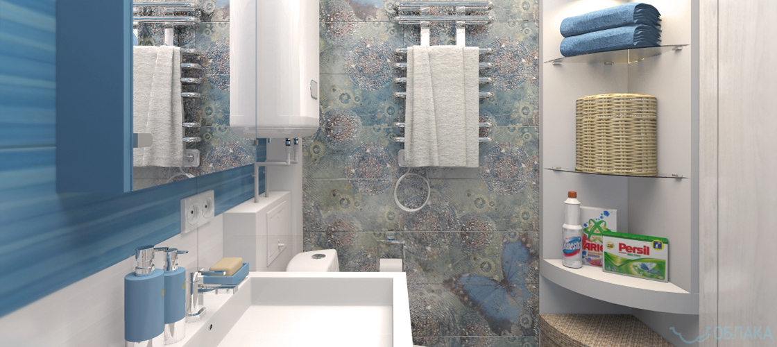 Дизайн решение ванной комнаты. Облако №52 - рис.3