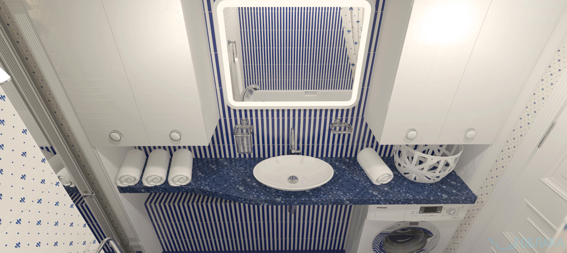 Дизайн решение ванной комнаты. Облако №66 - рис.3