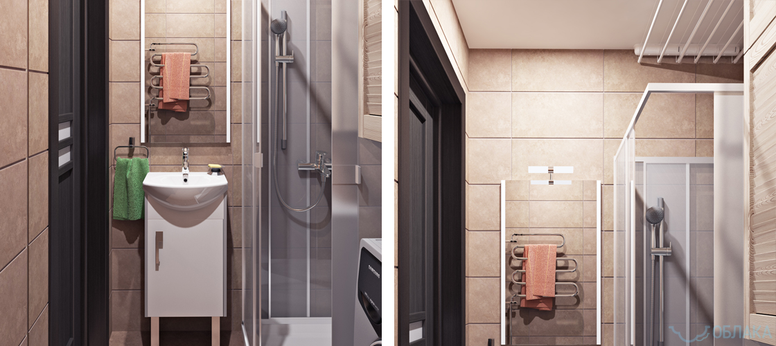 Дизайн решение ванной комнаты. Облако №4 - рис.5