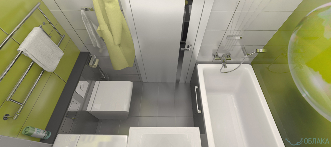 Дизайн решение ванной комнаты. Облако №42 - рис.4