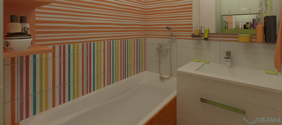 Дизайн решение ванной комнаты. Облако №46 - рис.4