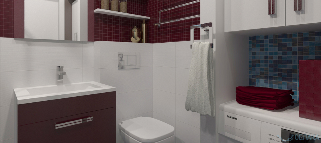 Дизайн решение ванной комнаты. Облако №54 - рис.4