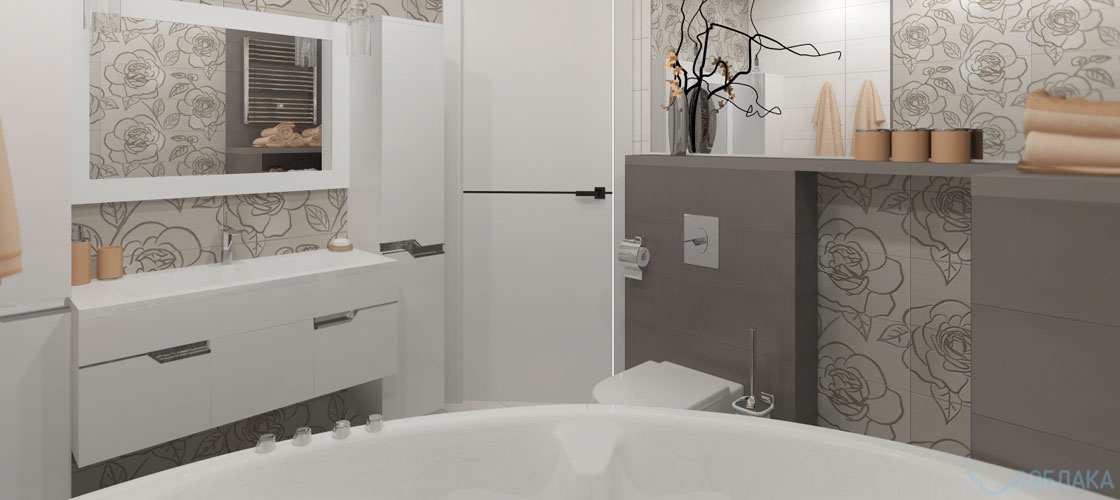 Дизайн решение ванной комнаты. Облако №90 - рис.4