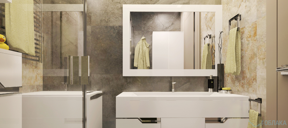 Дизайн решение ванной комнаты. Облако №43 - рис.5