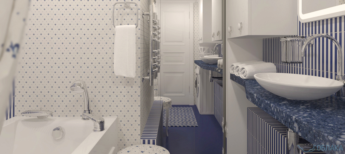 Дизайн решение ванной комнаты. Облако №66 - рис.5