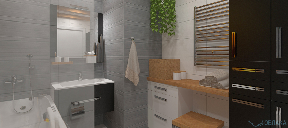 Дизайн решение ванной комнаты. Облако №70 - рис.4