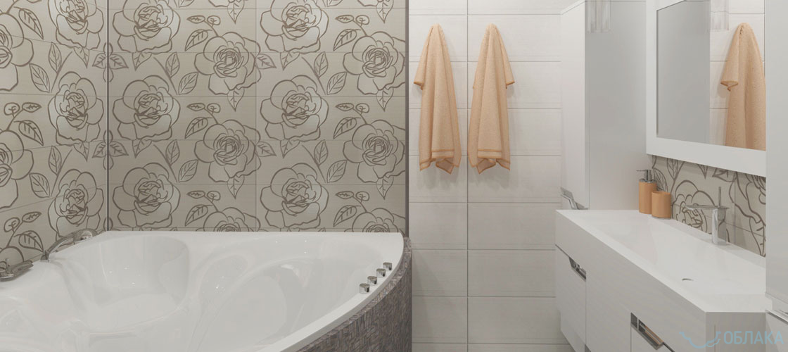 Дизайн решение ванной комнаты. Облако №90 - рис.5