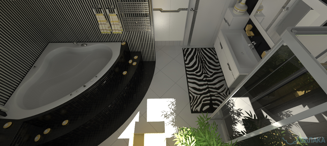 Дизайн решение ванной комнаты. Облако №48 - рис.6