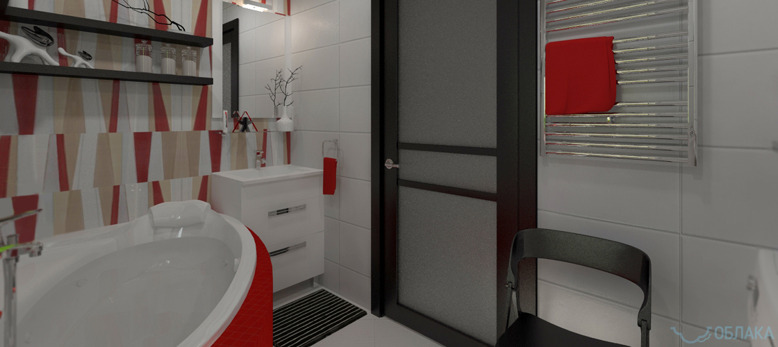 Дизайн решение ванной комнаты. Облако №56 - рис.6