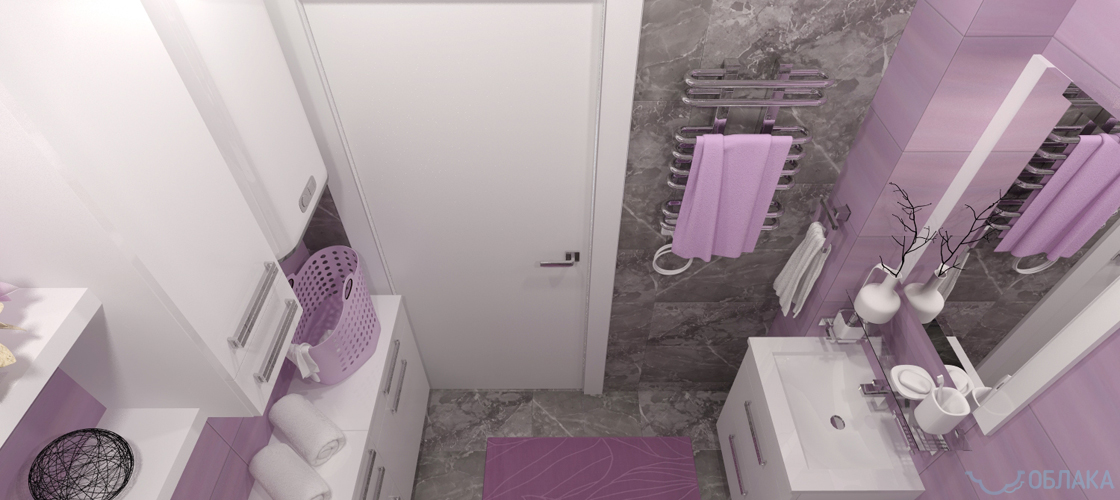 Дизайн решение ванной комнаты. Облако №58 - рис.6