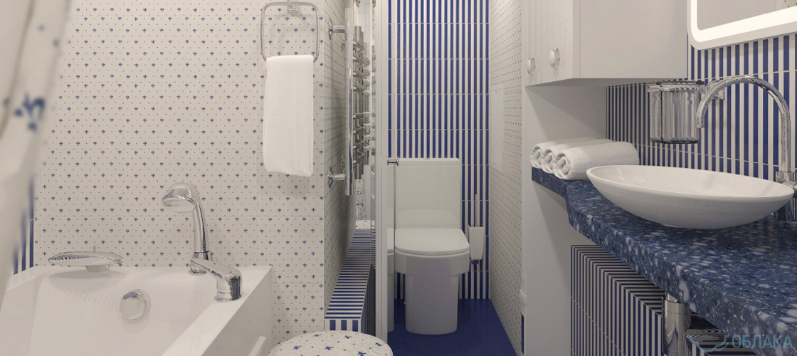 Дизайн решение ванной комнаты. Облако №66 - рис.6