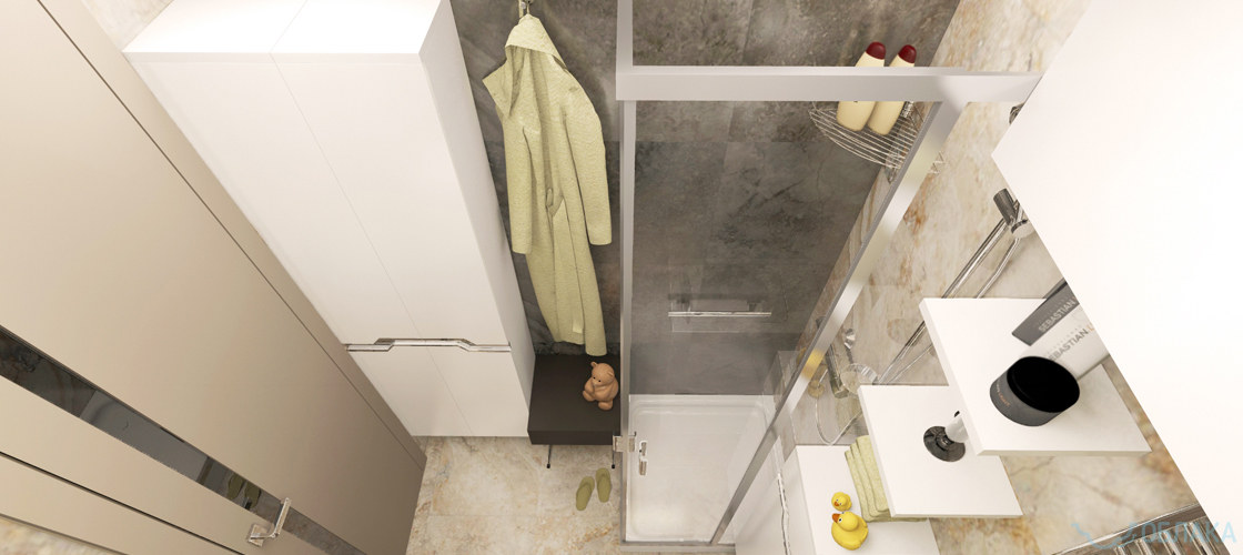 Дизайн решение ванной комнаты. Облако №43 - рис.6