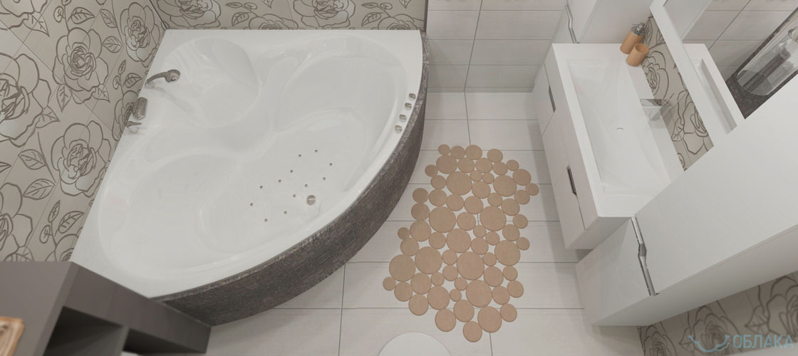 Дизайн решение ванной комнаты. Облако №90 - рис.6
