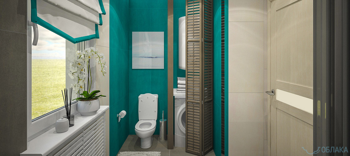 Дизайн решение ванной комнаты. Облако №97 - рис.2