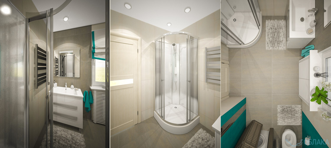 Дизайн решение ванной комнаты. Облако №97 - рис.7