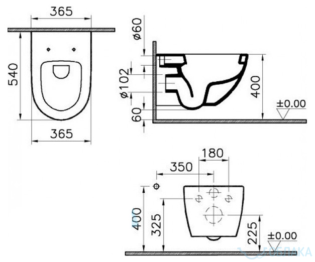 VitrA Sento 4448B003-0075-art35339-4448B003-0075-Комплектующие для унитазов-1